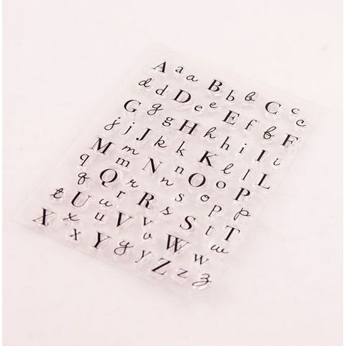 Clear Stamp (Stempel Transparan/Bening) - Three Kind Letters Font