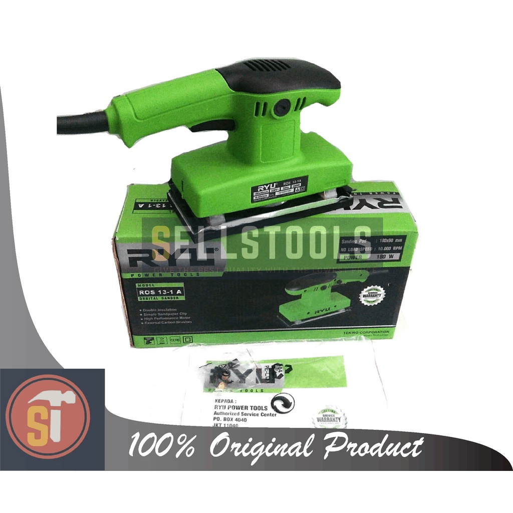 RYU Orbital Sander Mesin Amplas ROS 13-1 A mesin amplas cocok buat amplas besi kayu acian tembok RYU
