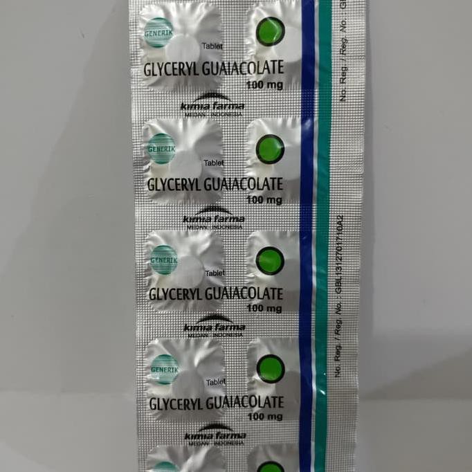 GLYCERYL GUAIACOLATE 100mg