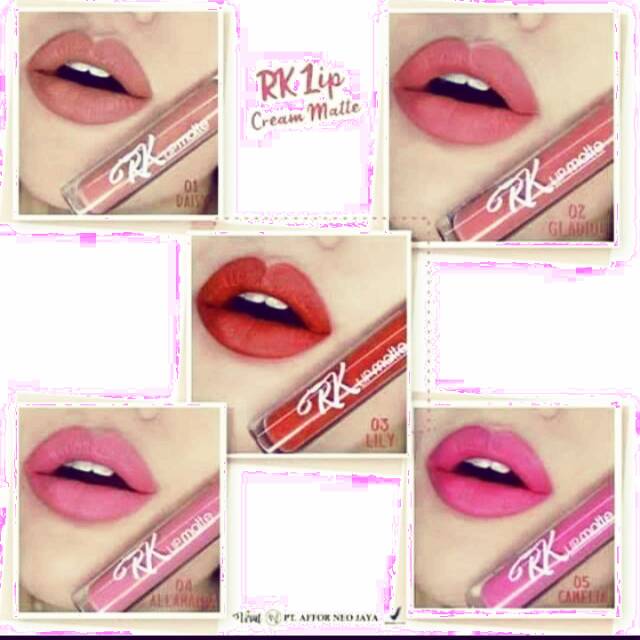 Lip Cream Matte by Rk Cosmetic (ORIGINAL 100% - BPOM)