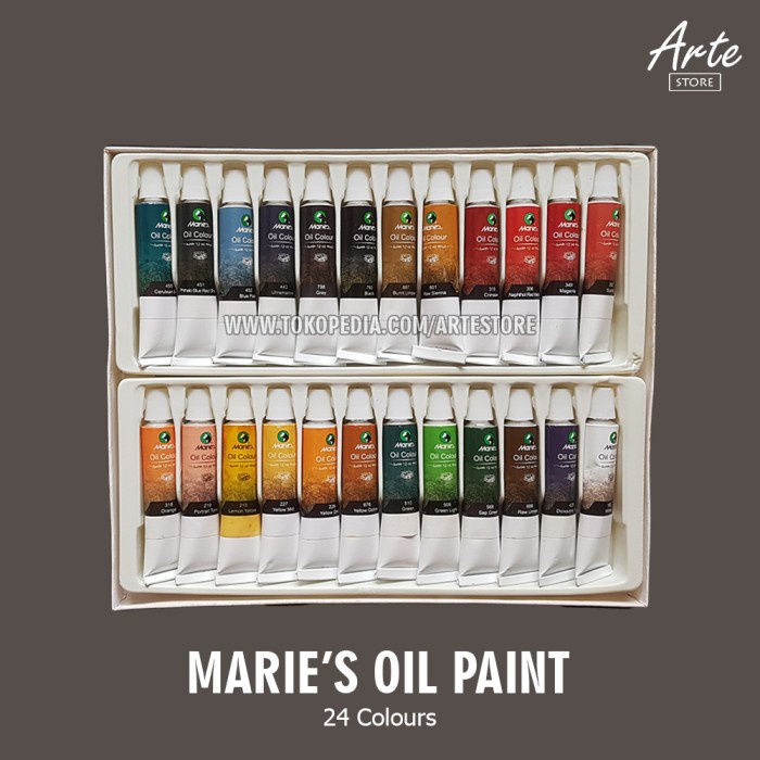 

Cat Minyak Maries 24 Warna