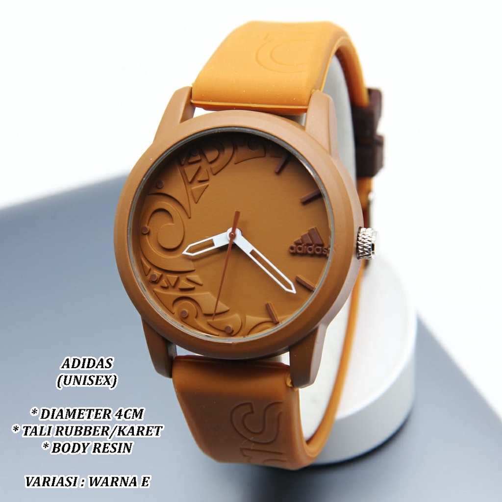 (BISA COD) JAM TANGAN UNISEX FASHION TALI RUBBER BODY BULAT