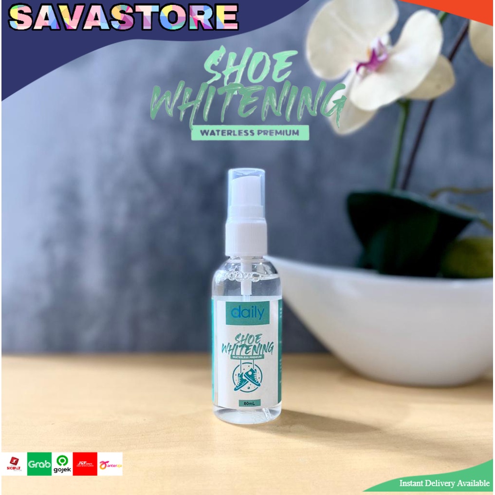 SPRAY PEMUTIH SEPATU SNEAKERS DAILY SHOE WHITENING WATERLESS 60ML