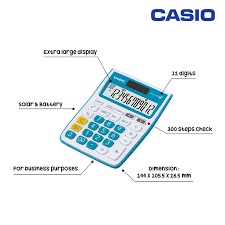 

AZ - Kalkulator CASIO MJ-12VCB Kalkulator Fungsi Cek - 12 digit