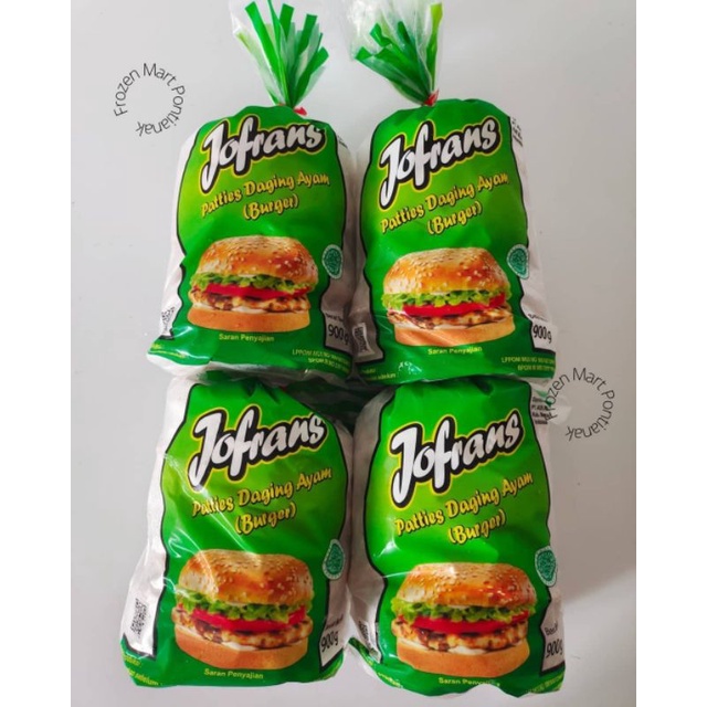

Jofrans Burger Ayam 900gr isi 20 slice