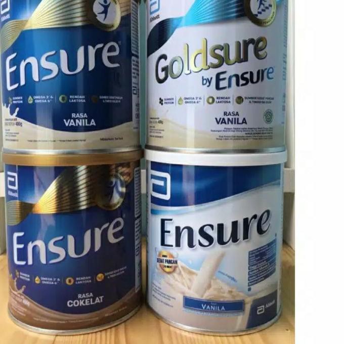 TERKINI GOLDSURE BY ENSURE 400GR VANILA/ENSURE VANILA 400GR/ENSURE COKLAT 400GR/ENSURE 400G/ENSURE