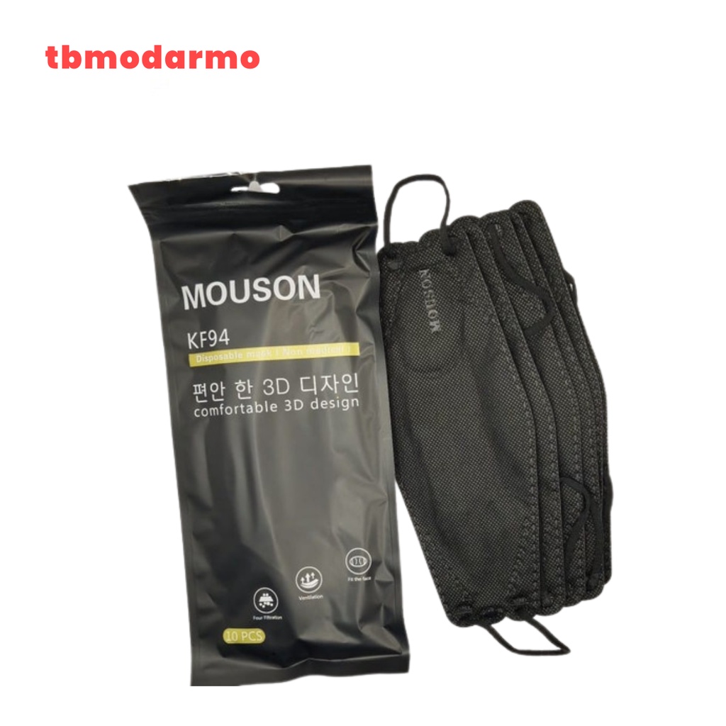 Masker KF94 Mouson Earloop 3 Ply 1 pack Isi 10 Pcs