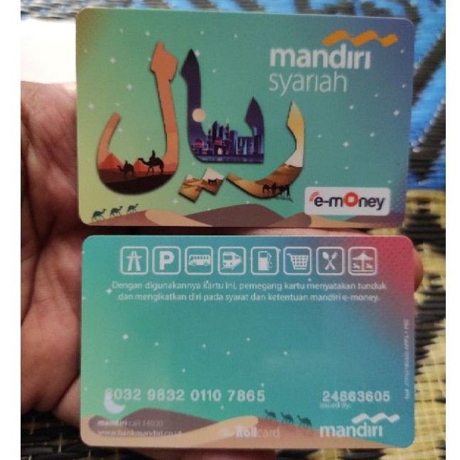 eMoney Mandiri Syariah - Riyal ORI /Like eTOLL Tapcash Flazz or Brizzi