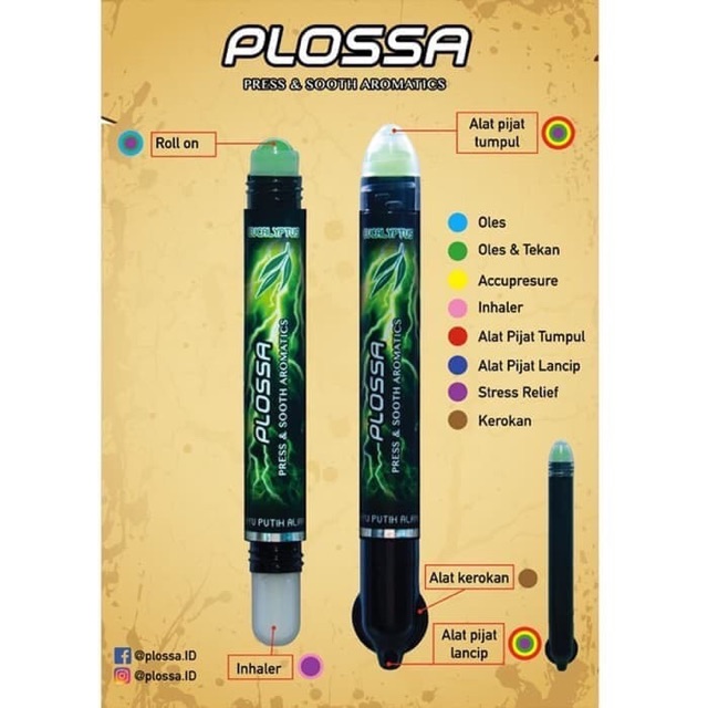 PLOSSA MINYAK ANGIN INHALER DAN ROLL ON ~ RED HOT
