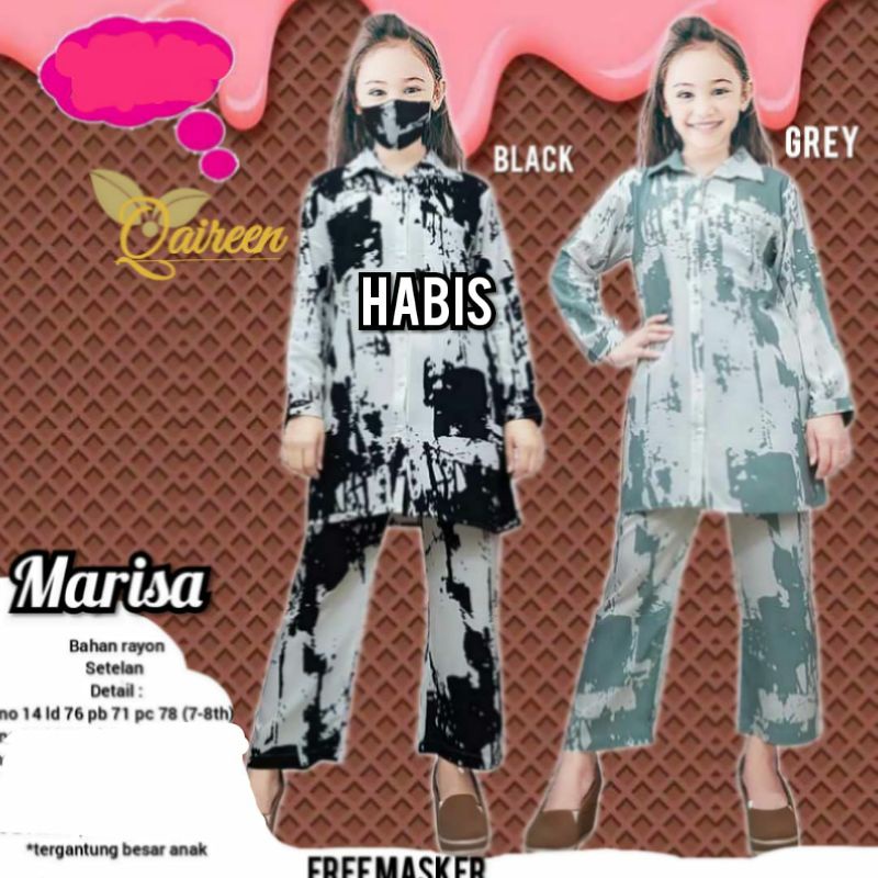 Piyama Anak Perempuan - Baju Tidur Anak Perempuan | Umur 7 - 8 Tahun