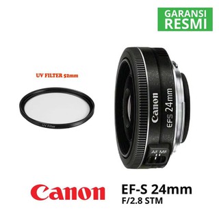 Jual Lensa Wide Canon EF-S 24mm F2.8 STM BONUS Filter UV | Shopee Indonesia