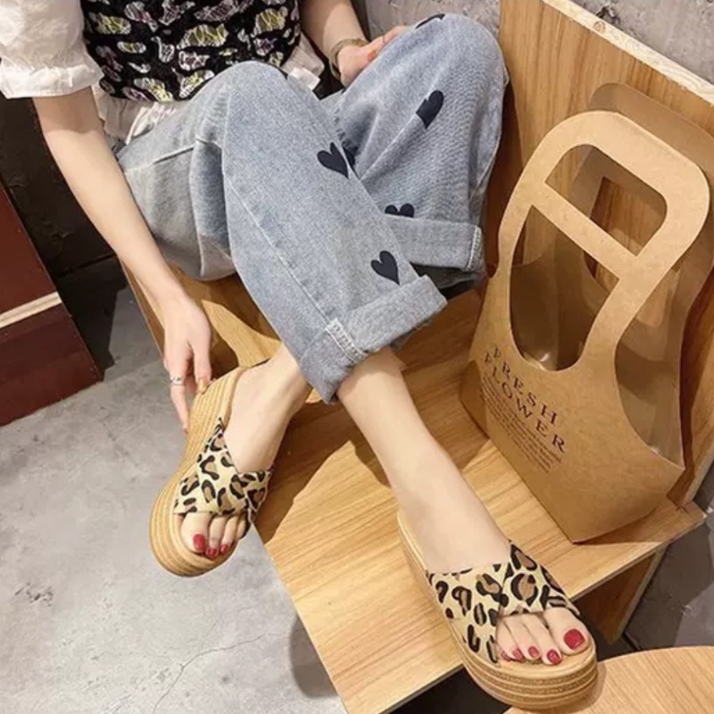 RYX - Dualie Sling Sandal Wedges Slip On Wanita Fashion Casual / Jalan Jalan - Ori Import