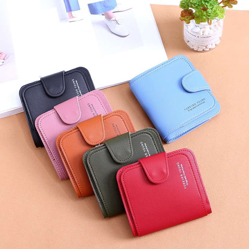 DOMPET MINI PENDEK WANITA FOREVER YOUNG DOMPET KARTU DOMPET FASHION KOREA