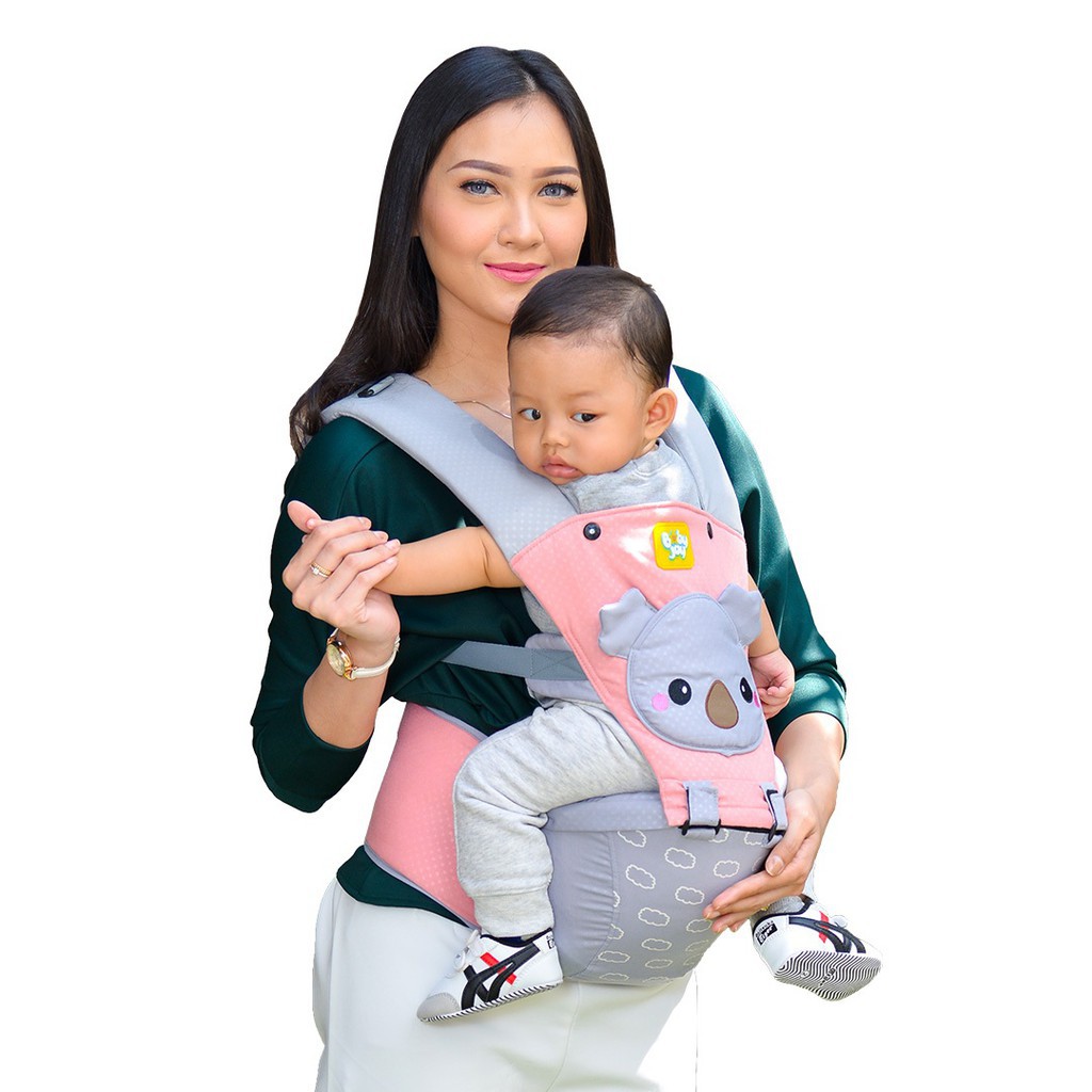 Gendongan Bayi Depan Hipseat Kokoa Series Merk Baby Joy BJG 3029 - gedabug