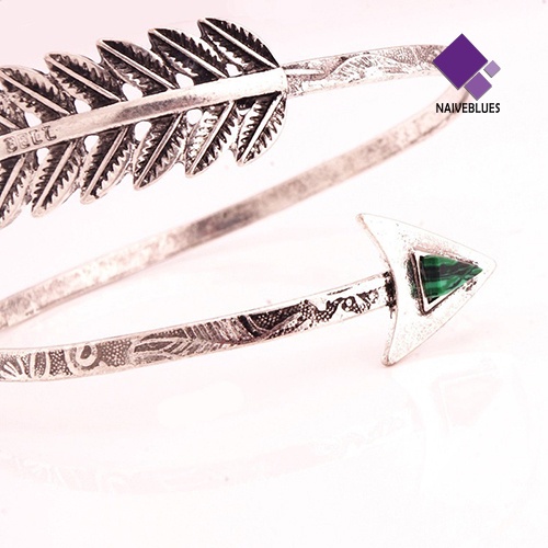 Gelang Bangle Spiral Bentuk Panah Tribal Untuk Wanita