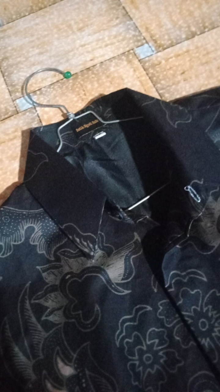 Mahkota Batik Pria Lengan Panjang Full Furing Batik Solo