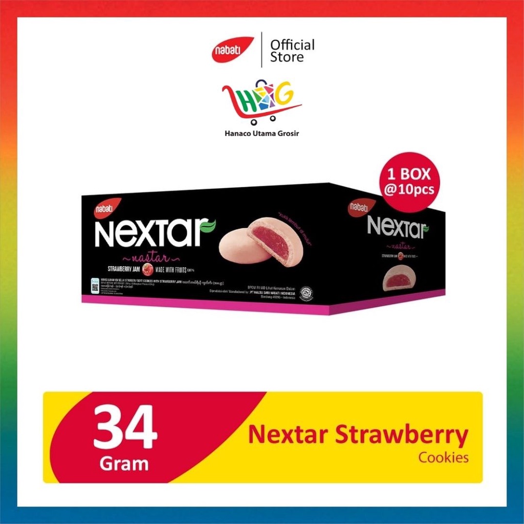 NEXTAR Strawberry / Pineapple / Brownies Choco / Bluberry Cookies [ 1 BOX ]