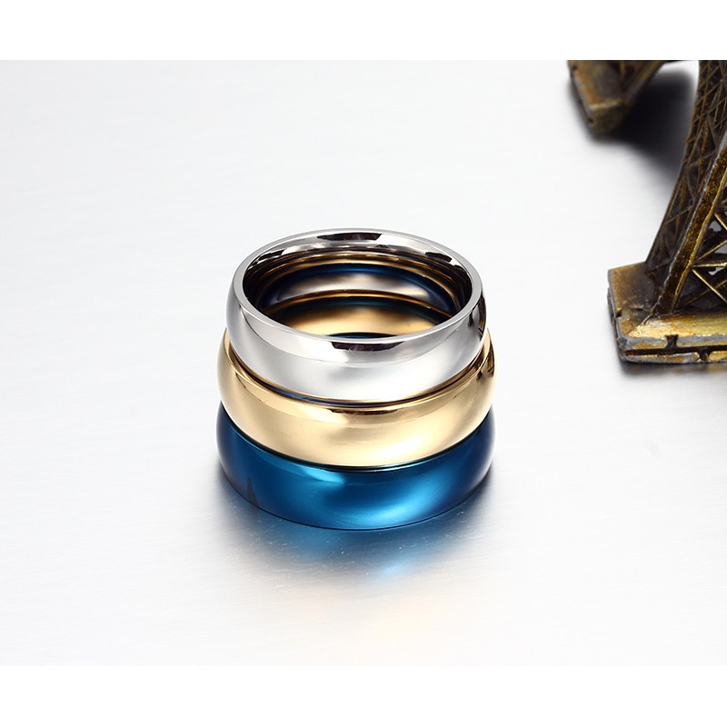 Cincin Couple / Tunangan / Nikah / Pasangan / Titanium C025Blue