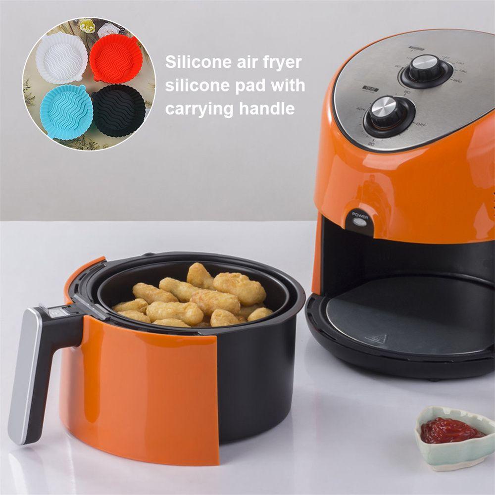 R-FLOWER Air Fryer Silicone Pot Reusable Multifungsi Non Stick Oven Pizza Plate Pengganti Liners AirFryer Aksesoris