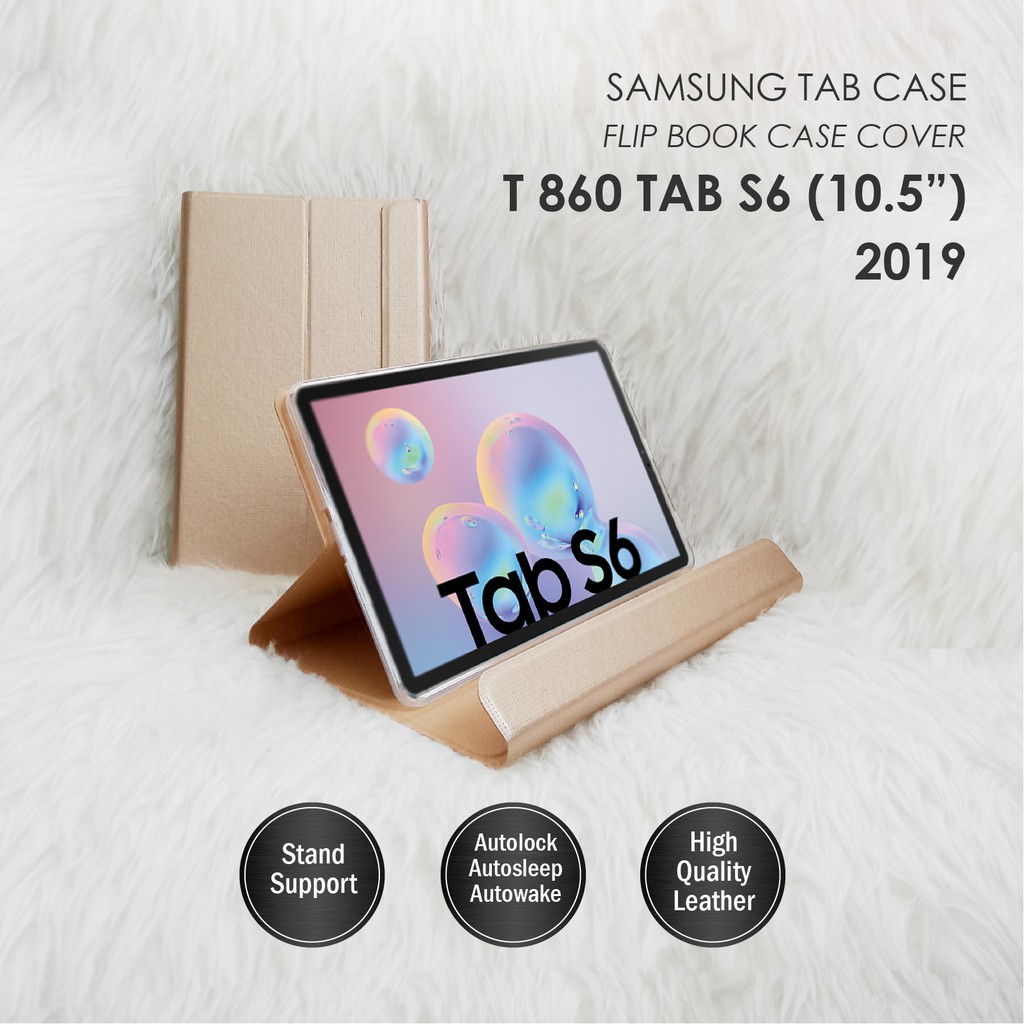 SAMSUNG TAB CASE S6 10.5 INCH T860 2019 FLIP BOOK COVER CASE