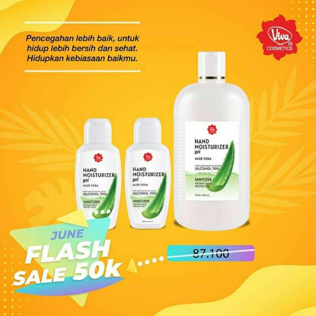 Paket Hand Sanitizer Moisturizer Viva Pembersih Tangan