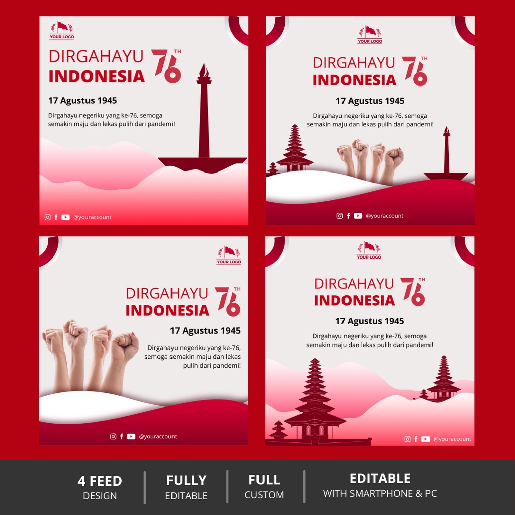 Template Canva Premium Tema Kemerdekaan Indonesia