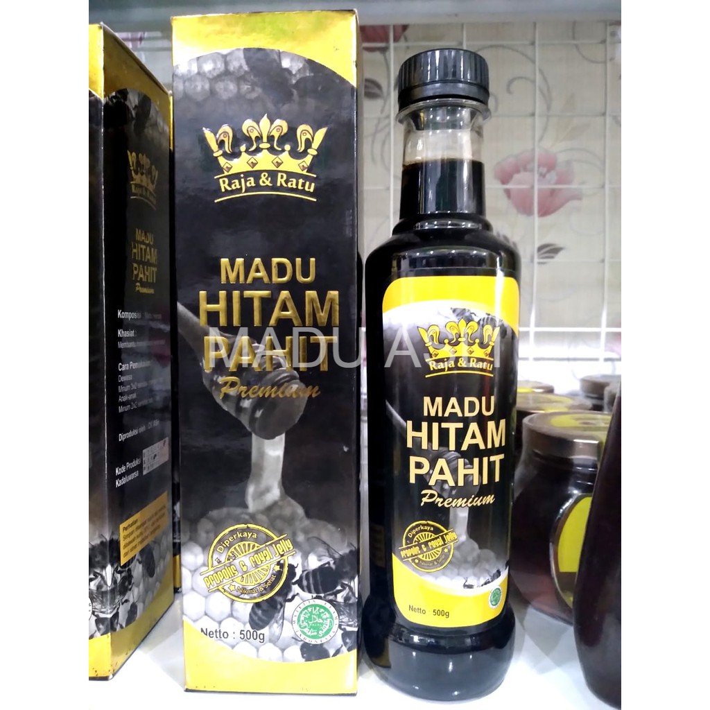 

MADU HITAM PAHIT PREMIUM RAJA & RATU 500 GRAM