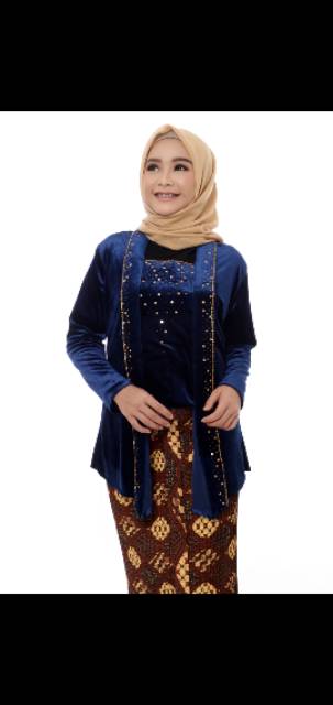 Kebaya bludru tabur L 95,xl 100,xxl 110,xxxl 115,xxxxl 120-2