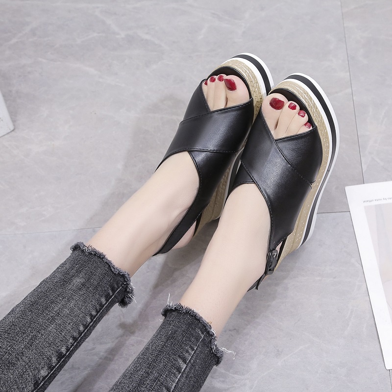 RYX - Deviole Slope Sandal Wedges Wanita Fashion Casual - Ori Import