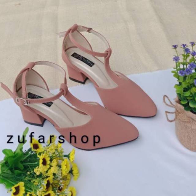 Abhia Pump Heels (IY-48) / Sepatu Hak Tahu / Heels Wanita / Sepatu Kerja Wanita