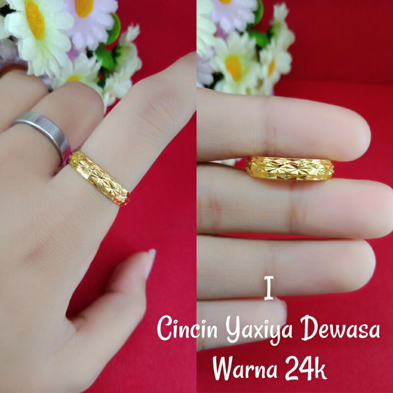 ANTI KARAT LAPIS EMAS 24K/COUPLE/CINCIN DEWASA
