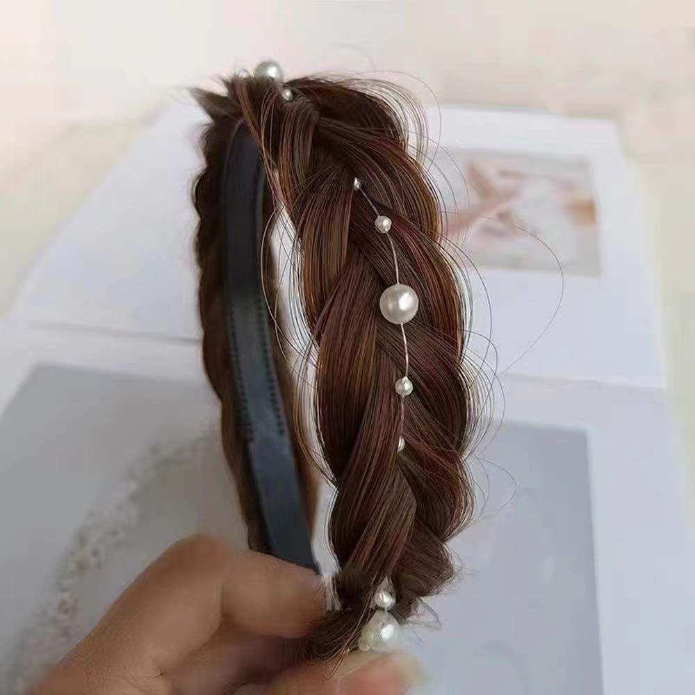 Needway  Rambut Hoop Wanita Fashion Rambut Styling Aksesoris Kepang Aksesoris Rambut Non-slip Bertepi Lebar Wig Ikat Kepala