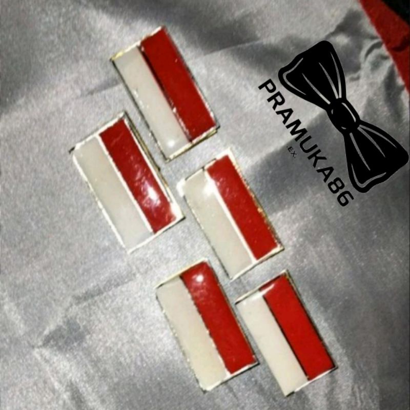 Pin Bendera Merah Putih Bijian