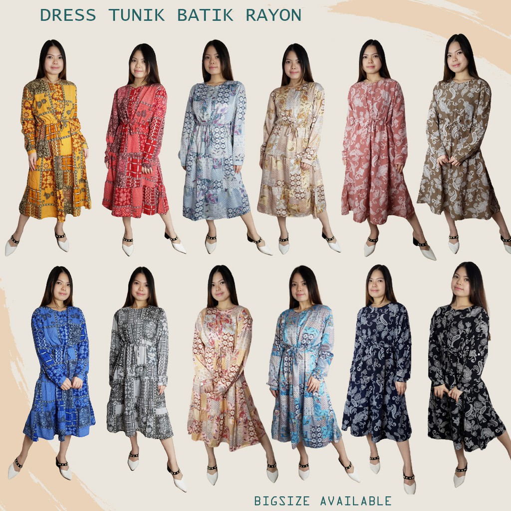 Tunik Batik Wanita / Dress Batik / RALI DRESS