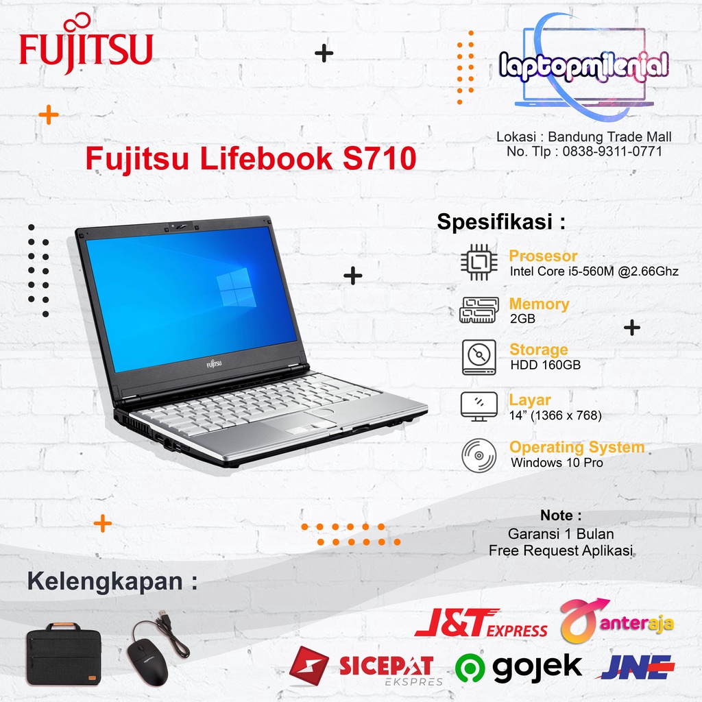 Laptop Murah Original Ultrabook Core i3 / i5 Ram 4GB / 8GB HDD 500GB / SSD 256GB 14