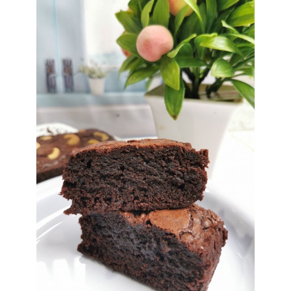 

kue brownies fudgy