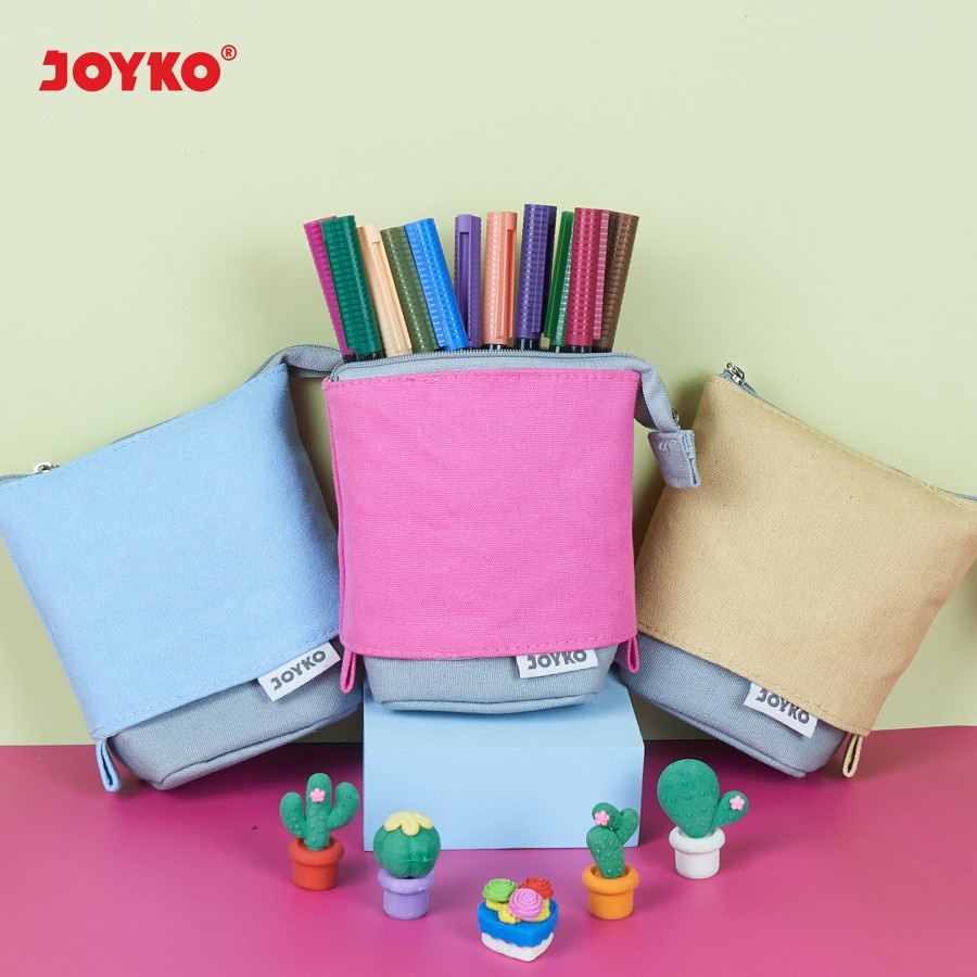 Pencil Case Kotak Tempat Pensil Kain Joyko PC-5007