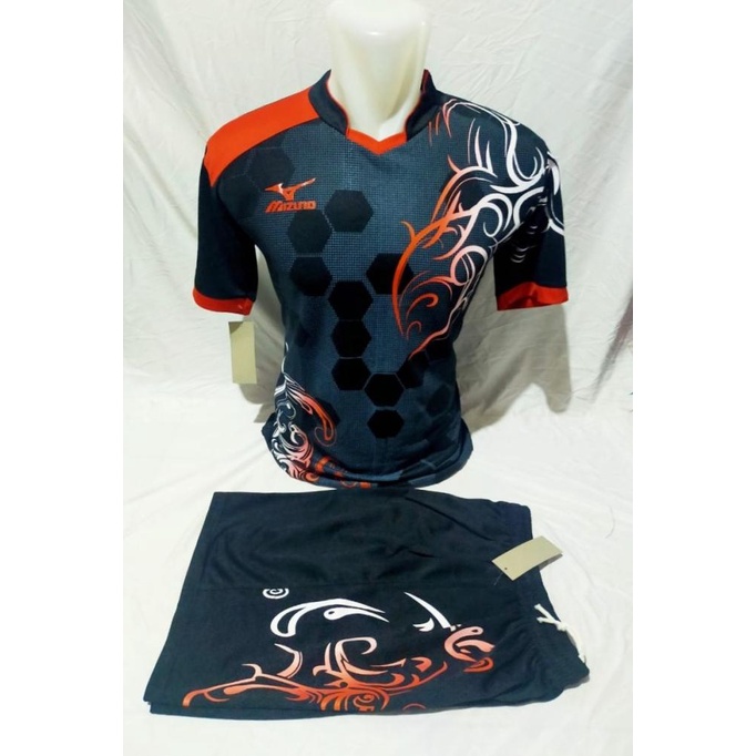 BISA COD Baju volly mizuno, kaos badminton mizuno
