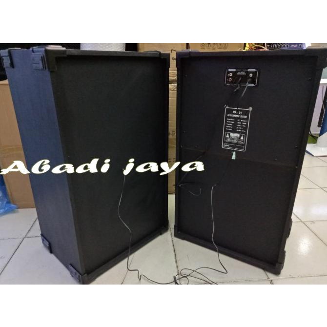 Murah Speaker Aktif Polygrand Pa 121Usb Mmc Fm Subwoofer Bass Mantap