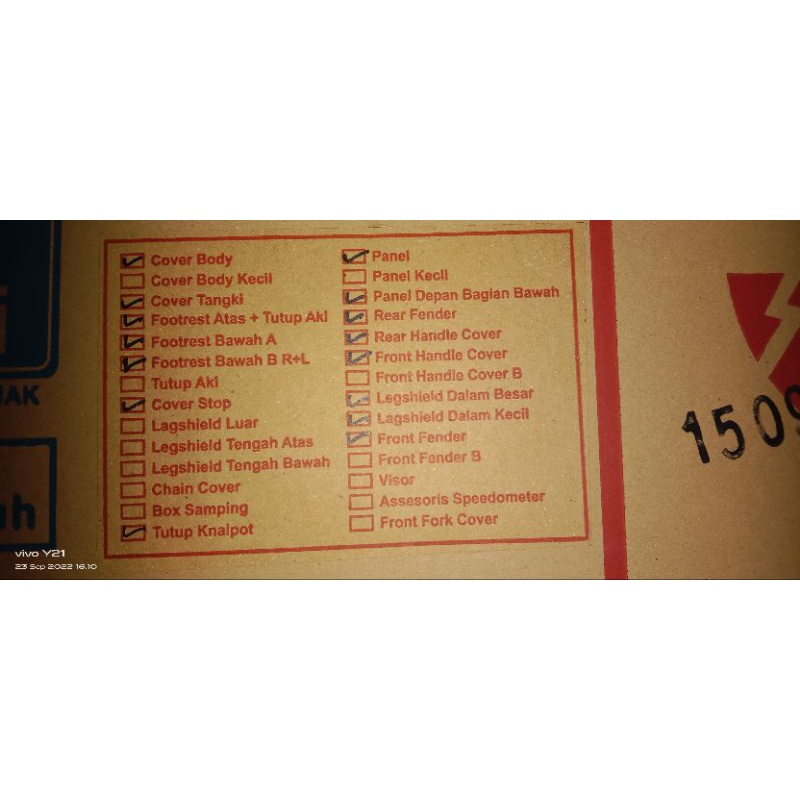 full body set satu set body beat fi 2012-2014 stater kasar