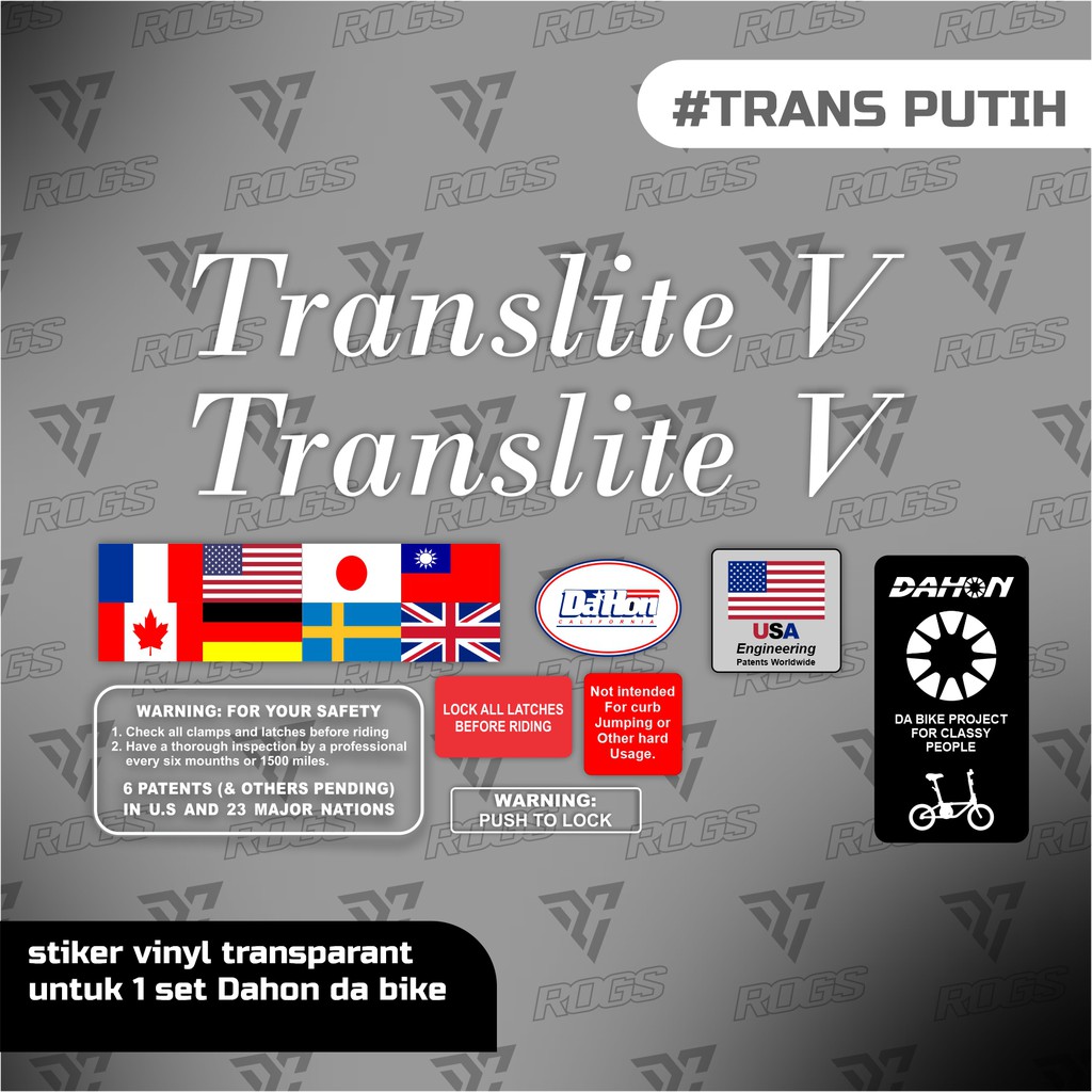 

Stiker decal putih| stiker sepeda | stiker vinyl