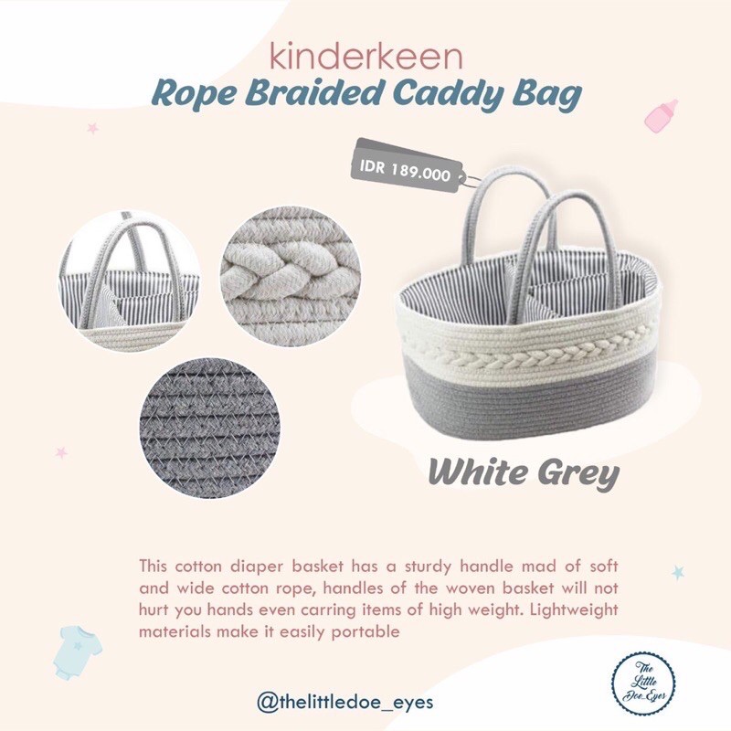 [READY] Kinderkeen Multipurpose / Canvas / Rope Solid  / Rope Braided Caddy Bag