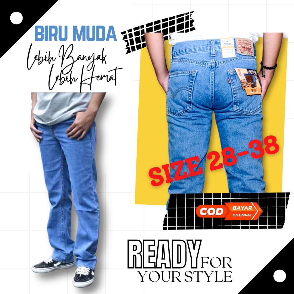 PROMO LEVIS 505 Grade Ori JEANS REGULER STANDART JEANS PRIA ASLI