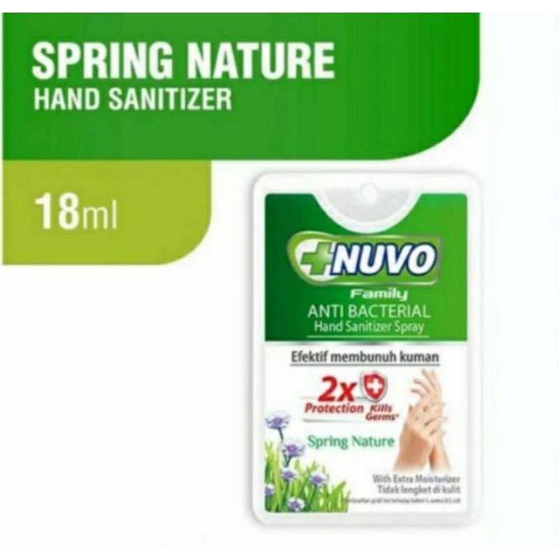 Nuvo hand sanitizer  spray 18ml