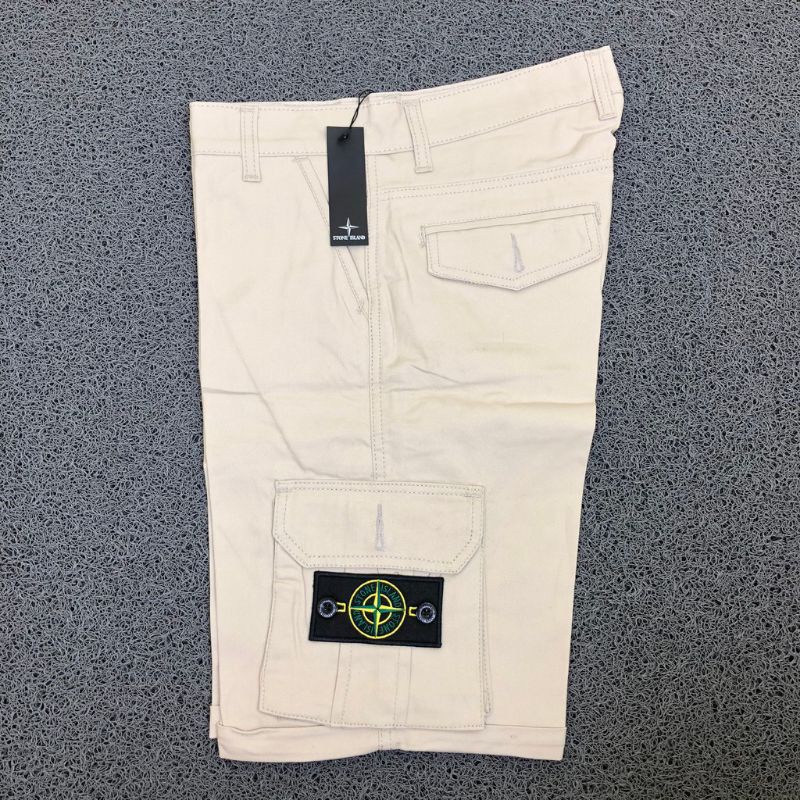 celana cargo pendek pria stone island premium