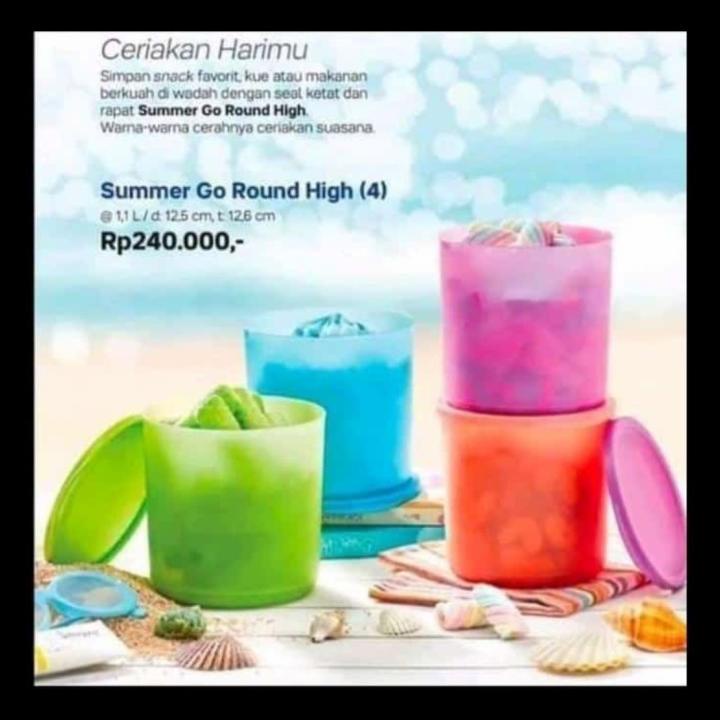 Summer Go Round Hight Tupperware Murah Promo Canister