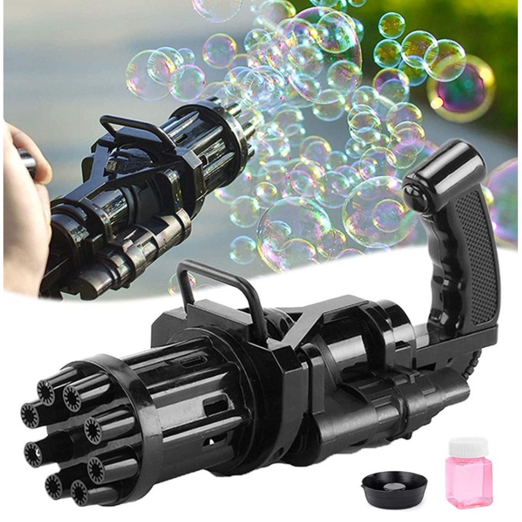 BUBBLE GUN TEMBAKAN BALON MAINAN LUCU KEKINIAN Machine Gun Gutling Bubble Gun Tembak Bubble