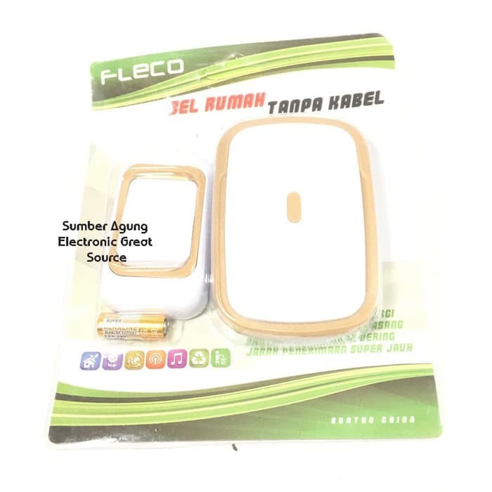 Bel Rumah Tanpa Kabel Merk Fleco 8108 8208 Satu Remot Wireless