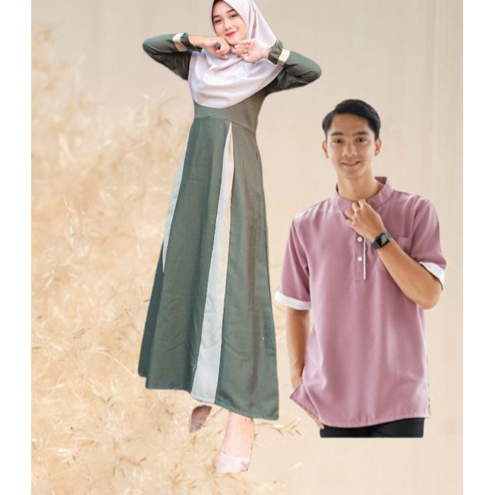 couple family/gamis katun/family raya