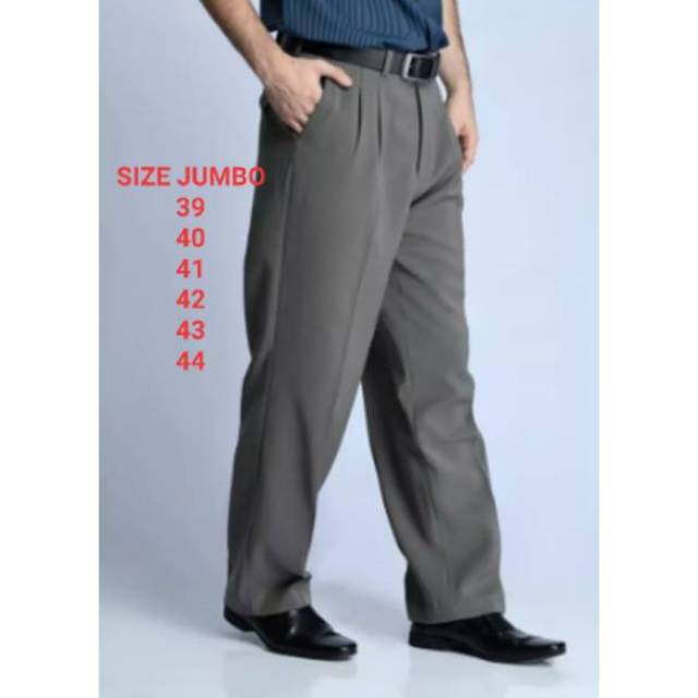 (BIG SIZE WARNA)CELANA PANJANG FORMAL PRIA JUMBO/KATUN/KERJA/LAPANGAN/STANDAR